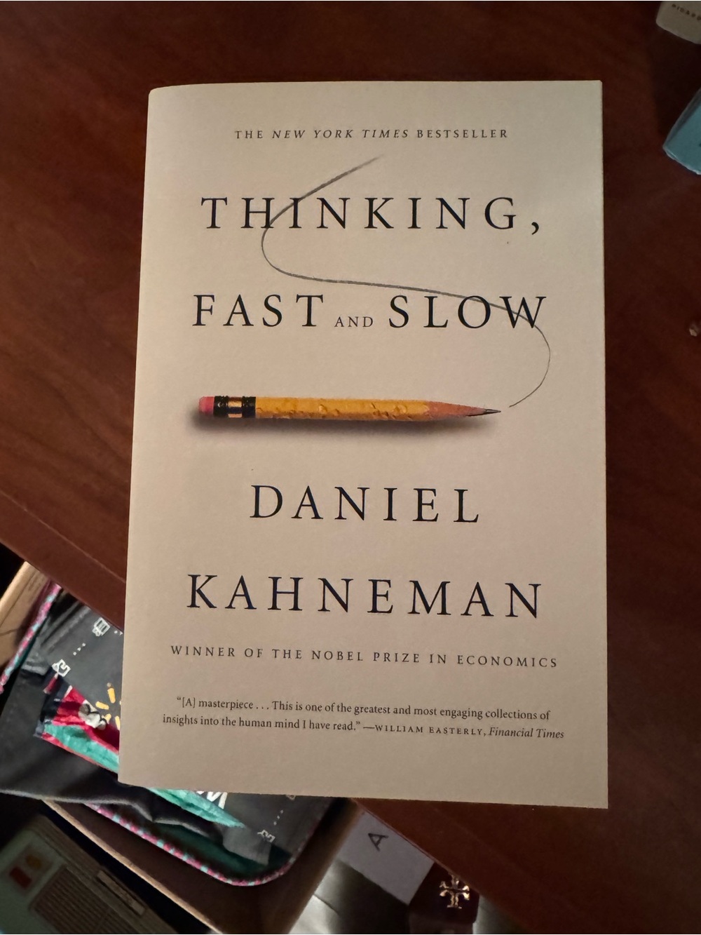 Thinking, Fast and Slow by Daniel Kahneman - Cream Cover